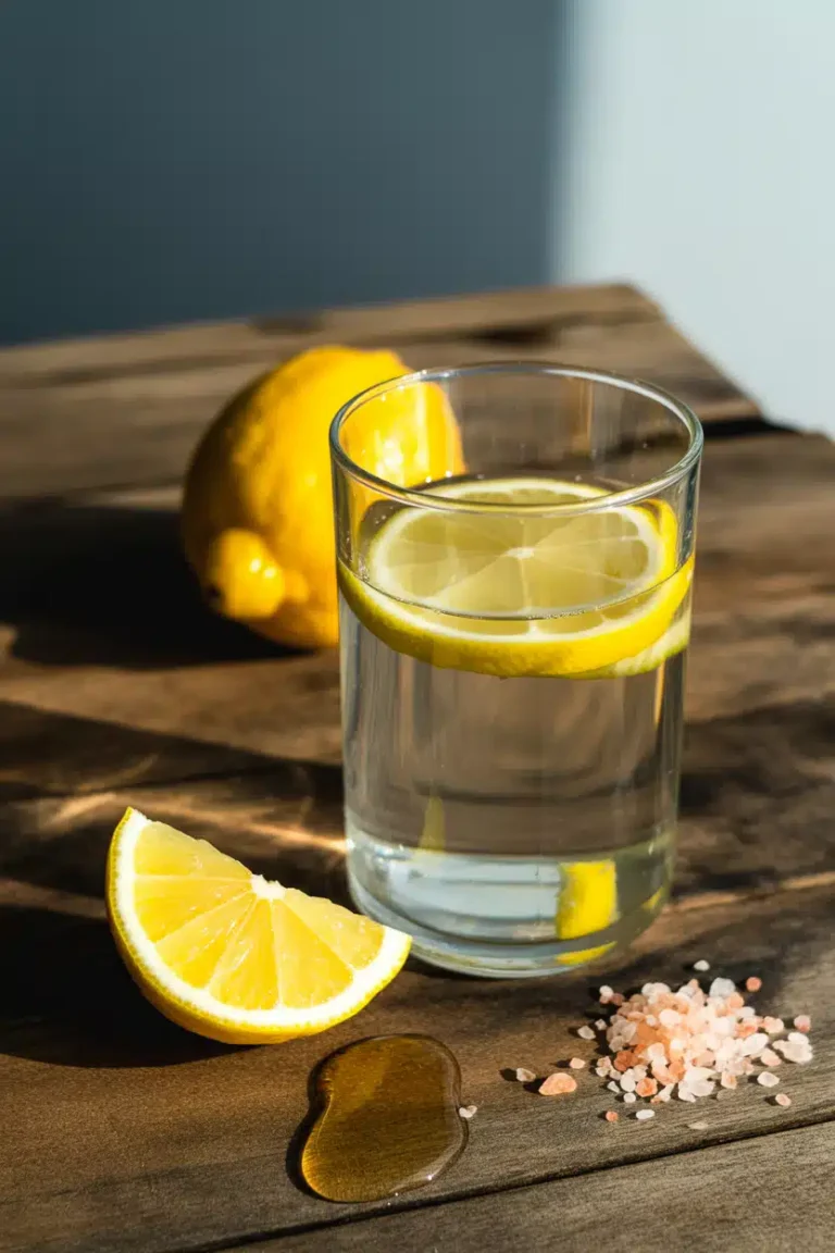 Close-up Natural Mounjaro recipe with 4 ingredients drink.