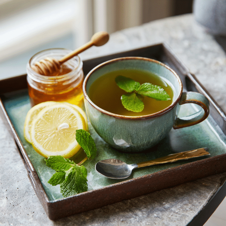Drinking Green Tea with Apple Cider Vinegar