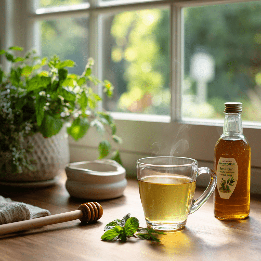 Drinking Green Tea with Apple Cider Vinegar