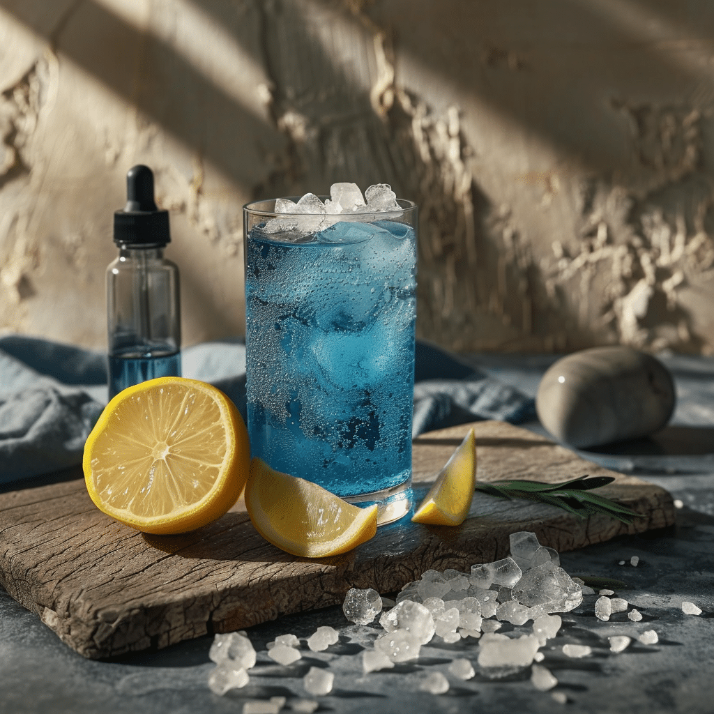 Blue salt testosterone boost recipe drink in a morning wellness setting