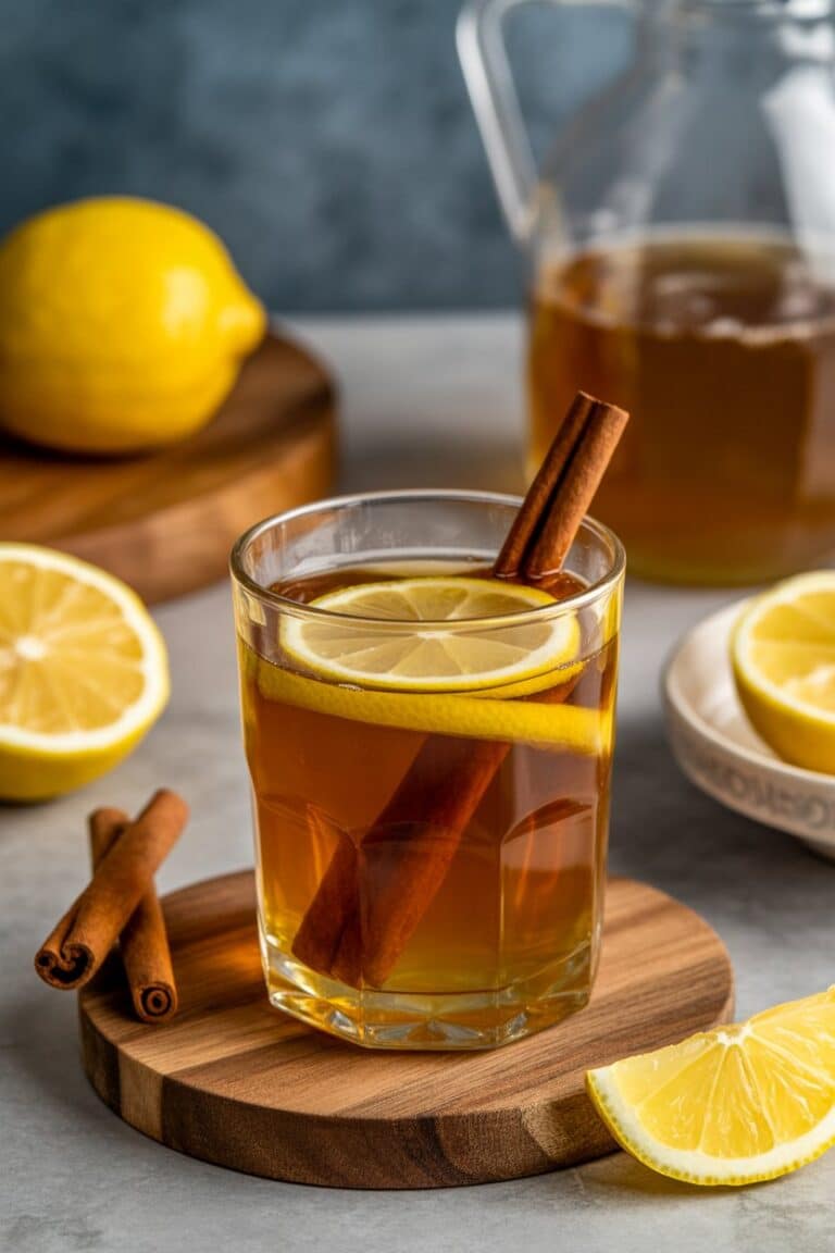 Brazilian Mounjaro 3-ingredient weight-loss drink with lemon, honey, and cinnamon