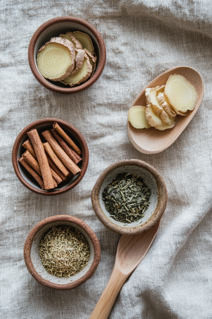 Herbal ingredients for natural Mounjaro tea
