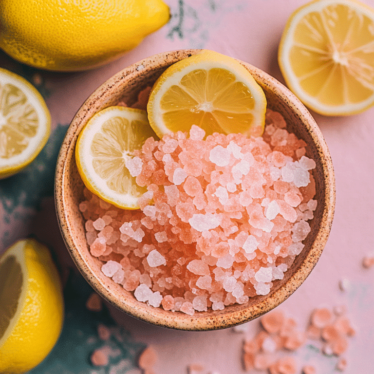 Pink Salt Trick for Weight Loss close-up top view
