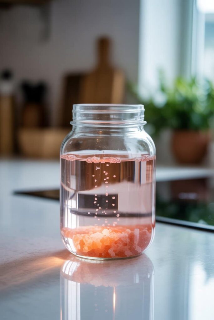Is the pink salt trick a scam – close-up of the viral drink