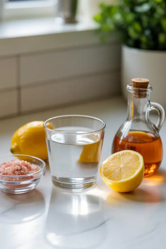 What is pink salt trick recipe ingredients flat lay